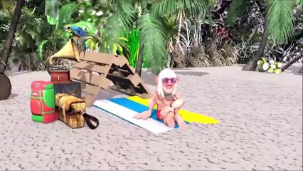 el muñeco manpin  en una isla  como naufrago