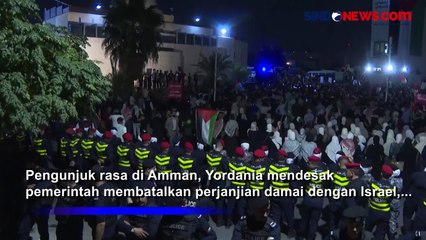 Demonstran Desak Pemerintah Yordania untuk Menutup Kedubes Israel dan Mengusir Dubesnya