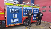 Avon Fire and Rescue Service unveil new fire engine design, raising awareness about the dangers of waterways