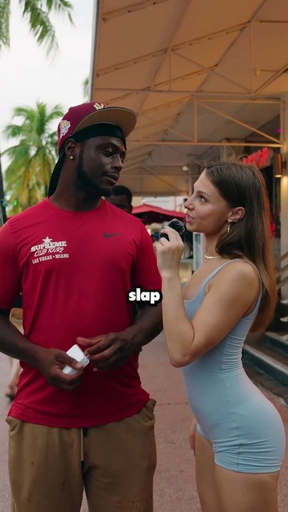 Kiss Or Slap ? Or One Night With Me Or 5000$ ? Amazing American Men's