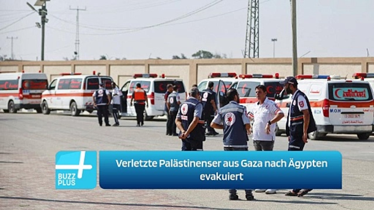 Verletzte Palästinenser aus Gaza nach Ägypten evakuiert