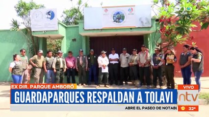 Guardaparques respaldan a la exdirectora del Amboró