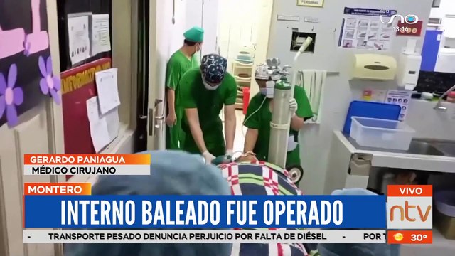 Reo herido de bala por un policía en la cárcel Cerprom tiene dañado los intestinos