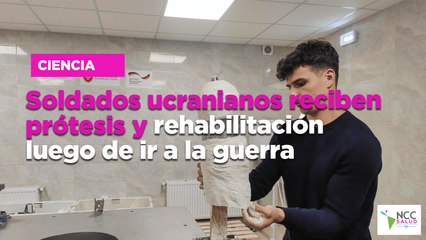 Soldados ucranianos reciben prótesis y rehabilitación luego de ir a la guerra