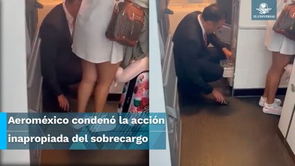 Denuncian a sobrecargo de Aeroméxico por grabar debajo de la falda de una pasajera