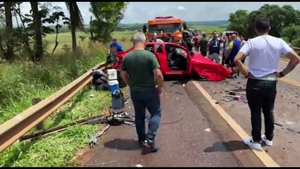 Rodovia é interditada após grave acidente com vítimas na BR-369, em Nova Aurora