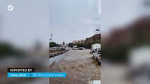 Impressive storm in La Meca, Saudi Arabia