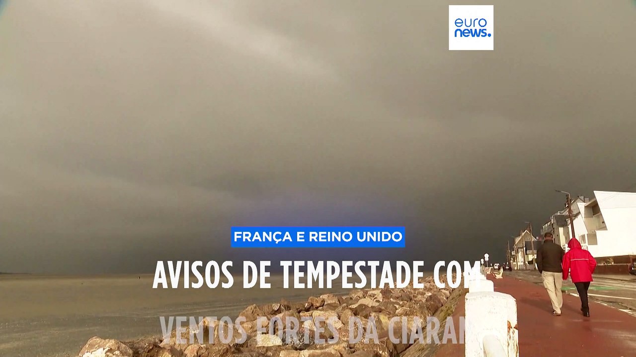 Tempestade Ciaran traz ventos e chuvas fortes ao noroeste de França