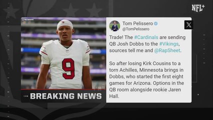 BREAKING NEWS_ Vikings Trading For Cardinals QB Joshua Dobbs _