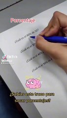 Tiktoker sorprende con sencillo truco para sacar porcentajes: "¿Lo sabías?"
