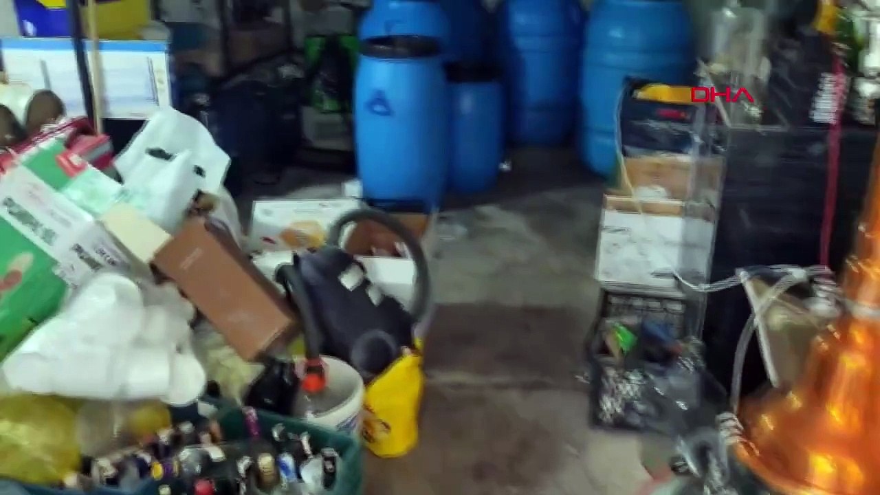 Opération d'alcool contrefait à Manisa : des milliers de litres d'alcool contrefait saisis