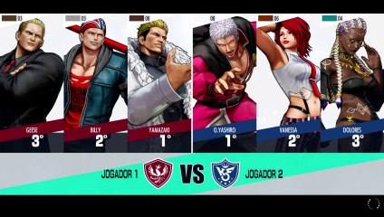 THE KING OF FIGHTERS XV YAMAZAKI/BILLY/GEESE VS O.YASHIRO/VANESSA/DOLORES