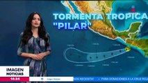 La tormenta tropical Pilar se ubica al sureste de Chiapas