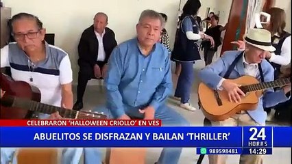 "Halloween Criollo" en VES: Abuelitos se disfrazan y bailan en villa del Adulto Mayor