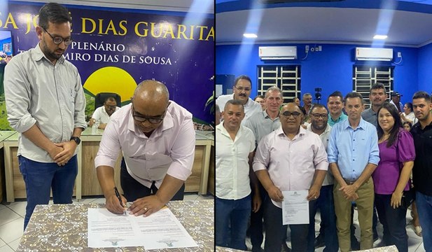 Prefeito assina ordem de serviço para asfaltamento das principais ruas de Monte Horebe