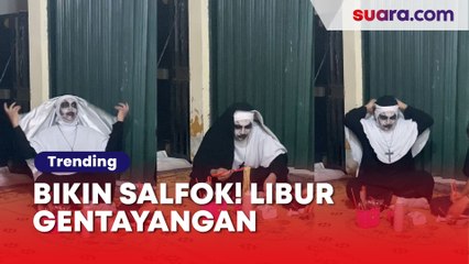 Bikin Salfok! Libur Gentayangan, Sosok Hantu Justru Terekam Kamera tengah Asyik Lakukan Ini di Pinggir Jalan