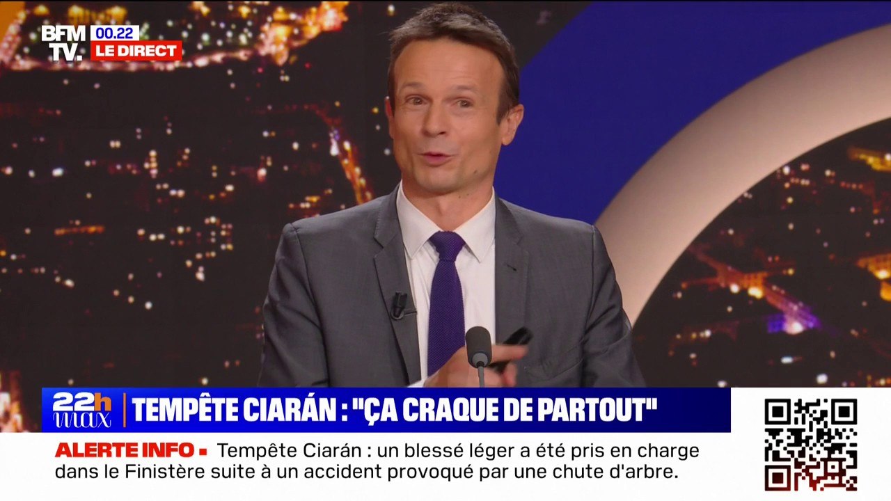 Tempête Ciarán: "Les premiers arbres commencent à tomber", confie le maire de Ploemeur (Morbihan)