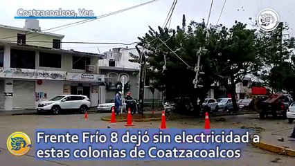 Download Video: Frente Frío 8 dejó sin electricidad a estas colonias de Coatzacoalcos