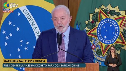 Lula anuncia operación militar para combatir crimen organizado en Brasil