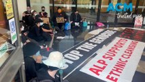 Anti-Zionist protesters stage sit-in at defence minister's Geelong office