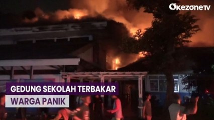 Gedung TK dan SD Sumbangsih di Pancoran Terbakar, Api Berawal dari Tumpukan Kayu