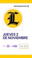 Resumen de noticias jueves 2 de noviembre