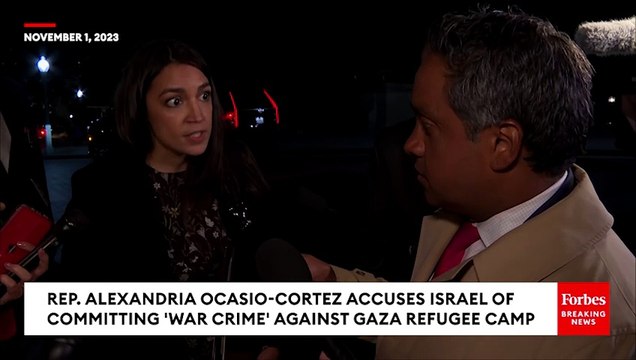 BREAKING NEWS: AOC Accuses Israel Of 'War Crime' In Strike On Gaza Refugee Camp