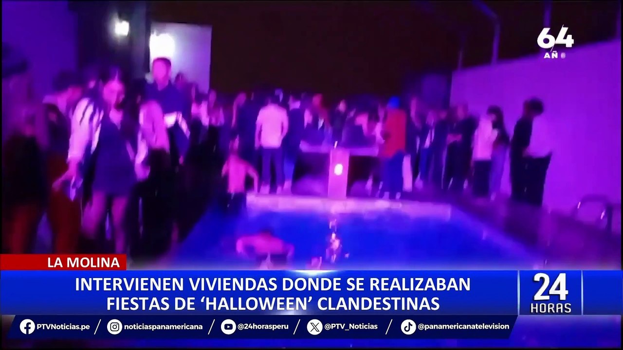Intervienen fiestas de Halloween en San Juan de Miraflores y La Molina