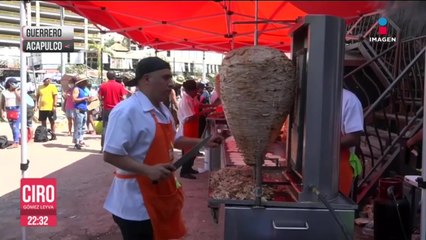 Taquería de la CDMX viajó a Acapulco para repartir comida a damnificados