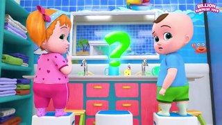 Baby is brushing all wrong! But Johny and Dolly are here to teach! Educational Kids Video