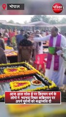 आज आल सोल डे पर क्रिस्चन धर्म के लोगो ने  भदभदा स्थित कब्रिस्तान पर अपने पूर्वजों को श्रद्धांजलि दी