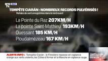 Tempête Ciaran: une rafale de vent à 207 km/h enregistrée dans le Finistère