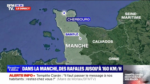 Tempête Ciarán: la solidarité entre les habitants s'organise à Cherbourg, dans la Manche
