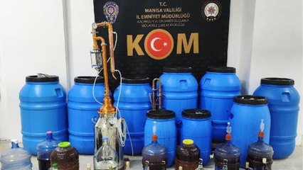 Manisa'da 'sahte içki' operasyonu: 10 gözaltı
