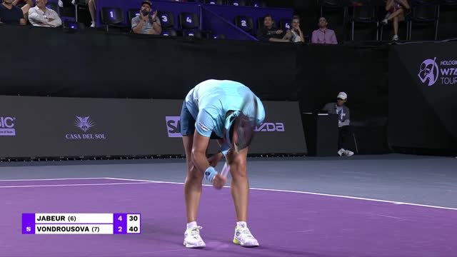 Masters - Après trois défaites, Jabeur prend enfin sa revanche sur Vondrousova