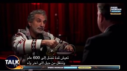 باسم يوسف يثبت أن الفلسطينيين هم أصحاب الأرض بهدية ذكية لبيرس مورغان