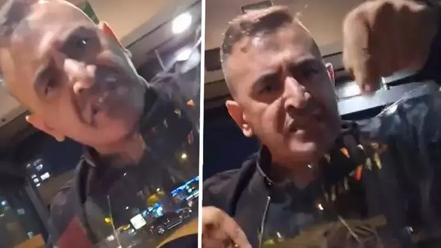 İETT otobüsünün önünü kesip tehditler savurdu