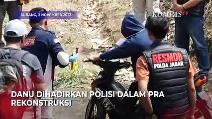 Penampakan Danu di Pra Rekonstruksi Kasus Pembunuhan Ibu dan Anak di Subang, Disoraki Warga