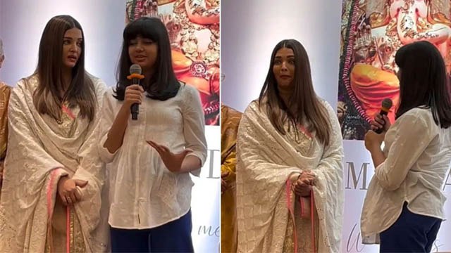 Aishwarya Rai 50th Birthday पर Daughter Aaradhya Bachchan First Speech Troll, Beti Ke Hath Se Mic..