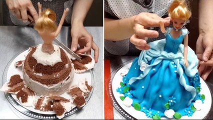 Barbie Doll Dress Cake - How To Make by Cakes Step by Step |SO TASTY