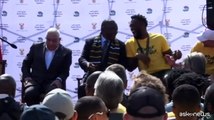 Sudafrica, Ramaphosa incontra gli Springboks campioni del mondo di rugby