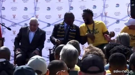 Sudafrica, Ramaphosa incontra gli Springboks campioni del mondo di rugby