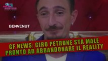 Grande Fratello: Ciro Petrone Pronto a Ritirarsi!