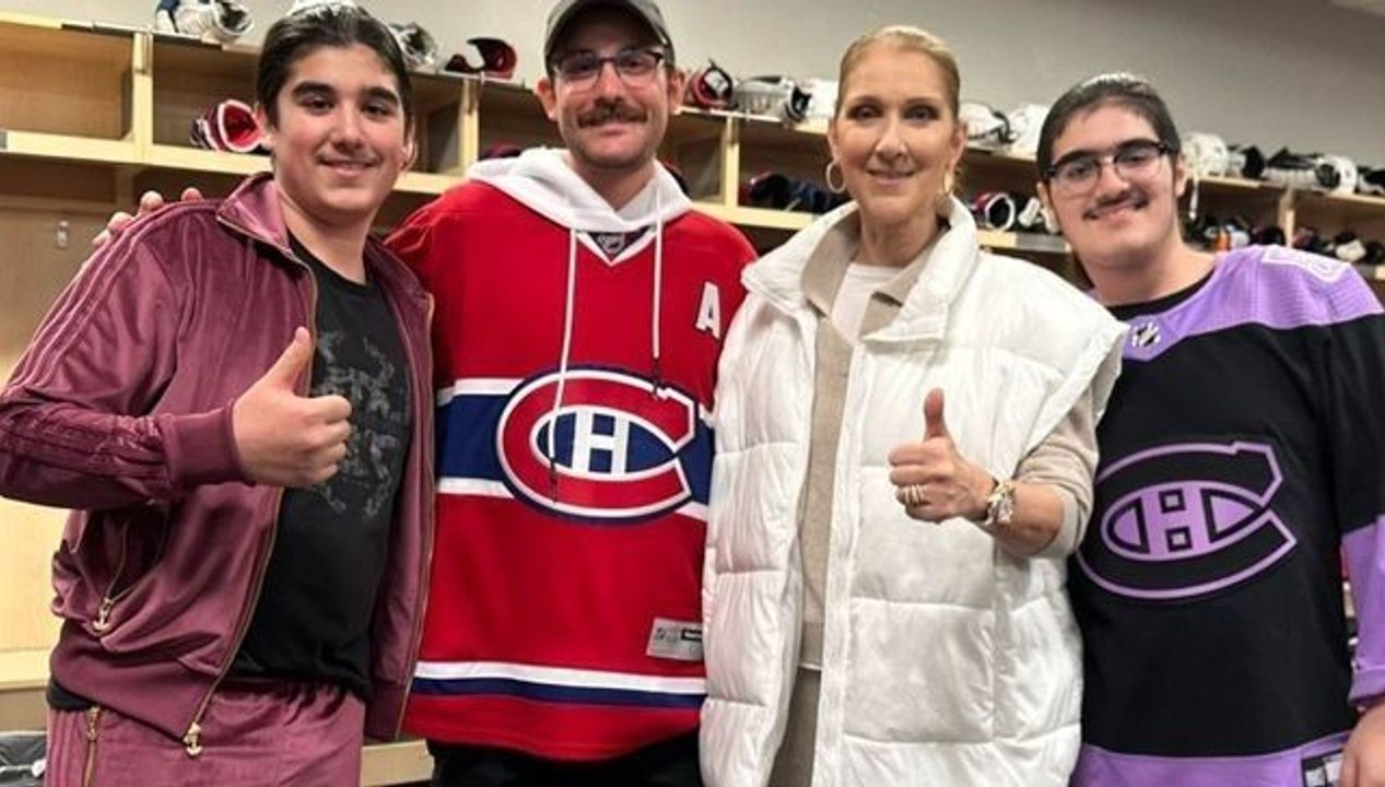 Céline Dion s’affiche maintenant heureuse avec ses trois garçons malgré sa maladie éprouvante