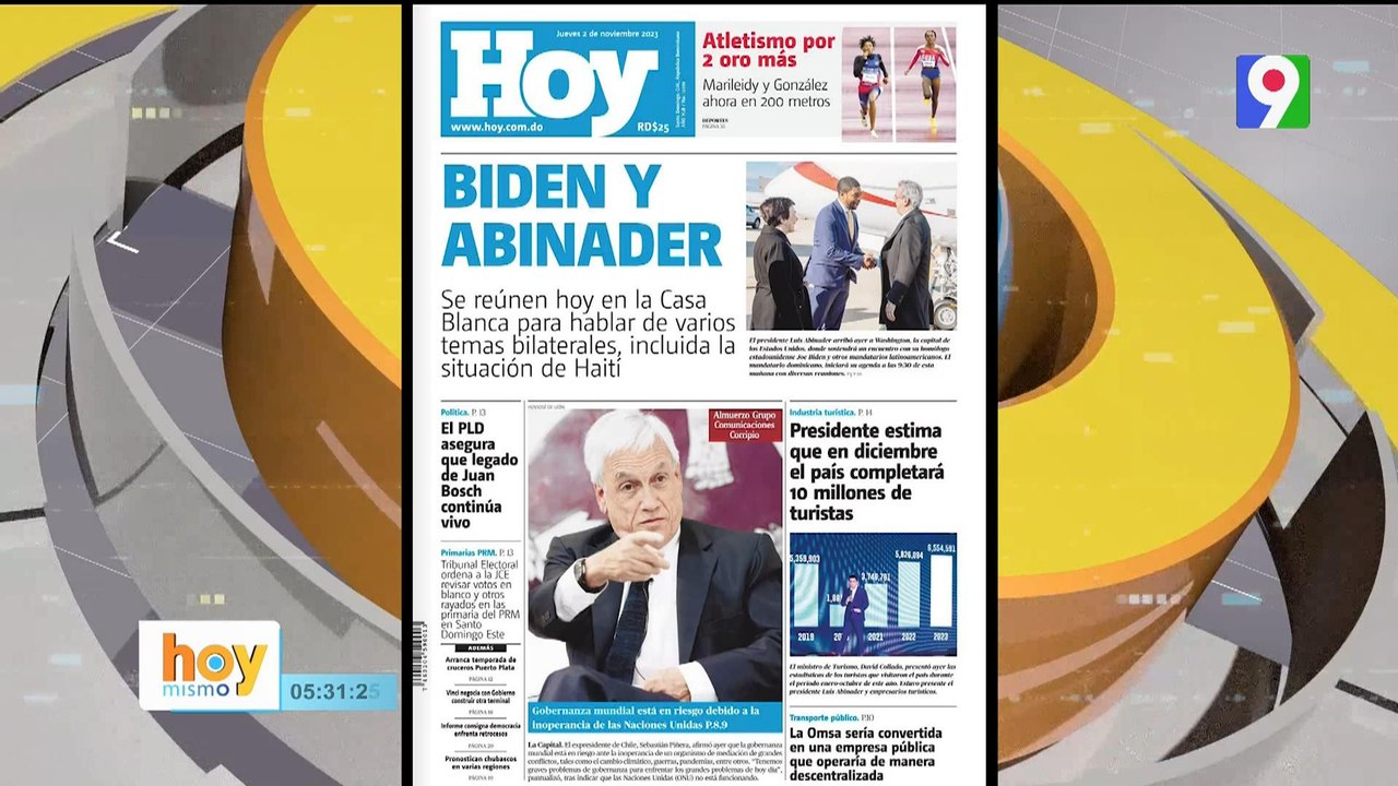 Titulares de Prensa dominicana jueves 02 de noviembre del 2023 | Hoy Mismo