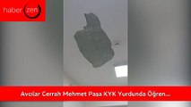 Avcılar Cerrah Mehmet Paşa KYK Yurdu'nda Öğrencilere Tehlikeli Anlar: Tavan Sıvası Düştü!