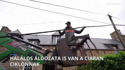 Ciaran ciklon: halálos áldozata is van a hatalmas viharnak, amely a La Manche-csatorna fölött tombol