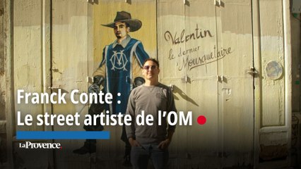 Marseille : les fresques de Franck Conte narrent les frasques de l'OM