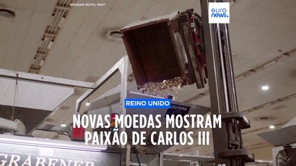 Reino Unido começa a produzir moedas com as paixões de Carlos III