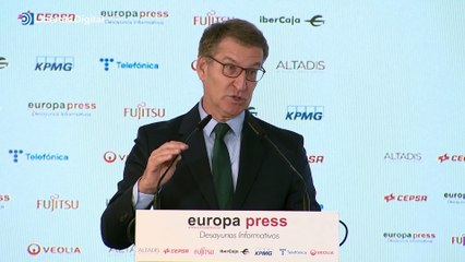 Feijóo exige a Sánchez que sea "valiente" y convoque elecciones